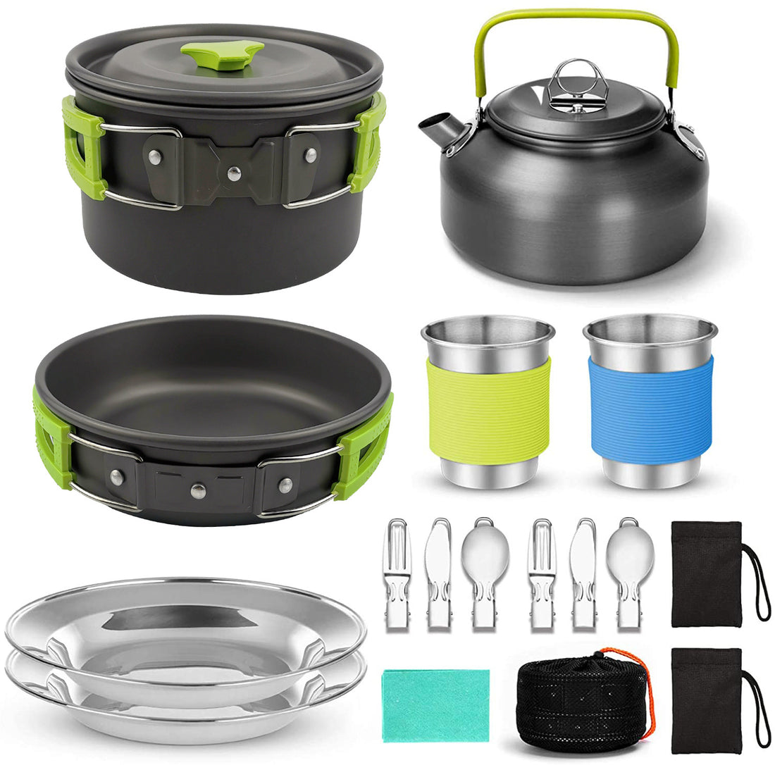 Camping Combination Pot Set with Teapot