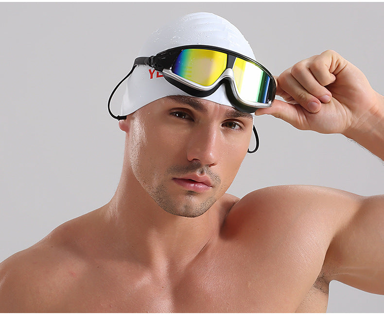 Large HD Swimming Goggles Protective Vision Swim Gear