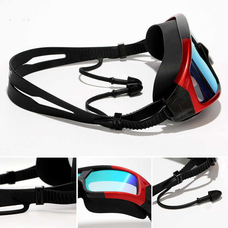 Large HD Swimming Goggles Protective Vision Swim Gear