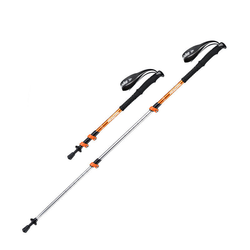 Family Kids Three Section Adjustable Trekking Poles Hiking Sticks