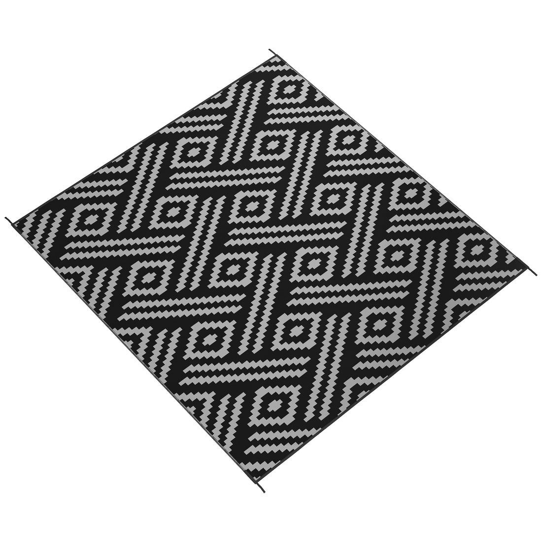 Reversible Outdoor RV Camping Rugs with Carry Bag