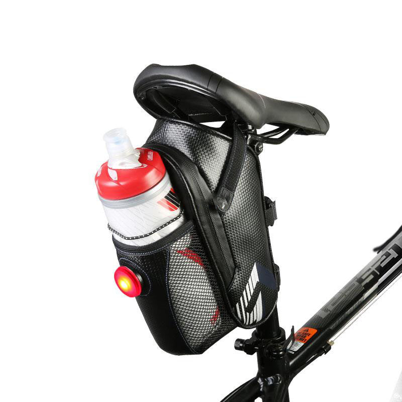 Bicycle Saddle Storage Bag with Waterbottle Holder