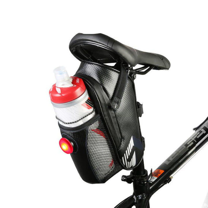 Bicycle Saddle Storage Bag with Waterbottle Holder