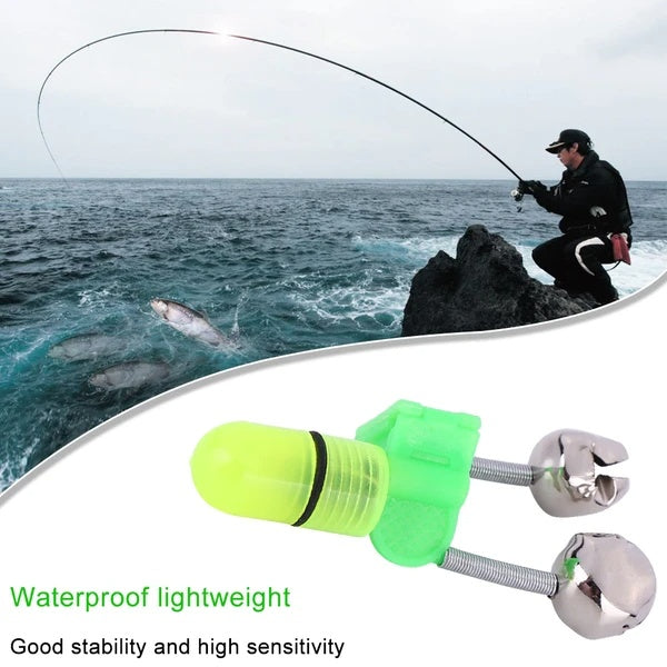 10–40 Pc LED Fishing Bite Alarm Clip With Bells & Light