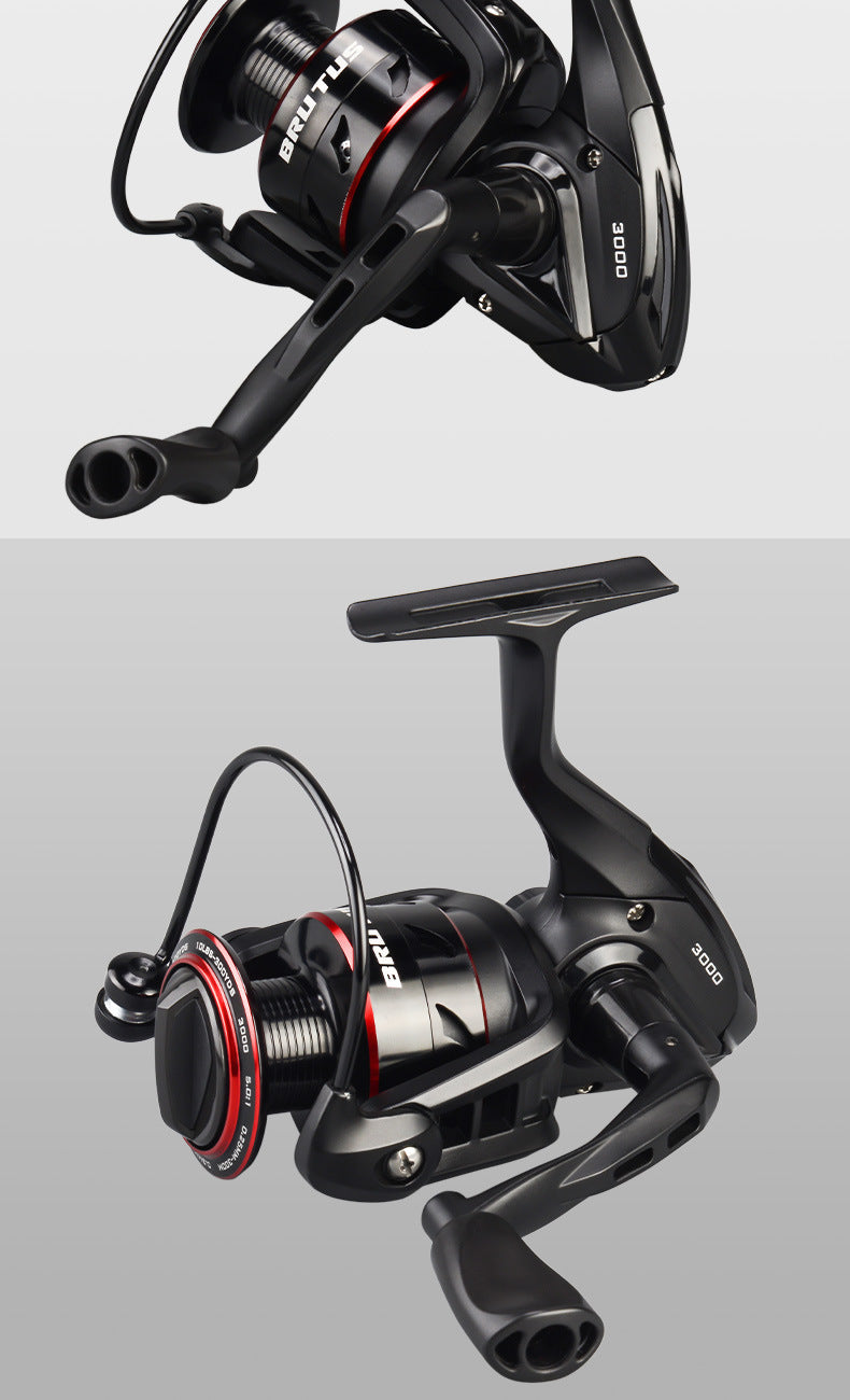 All Metal Spinning Reel Telescopic Fishing Rod Combo Lure Fishing Set
