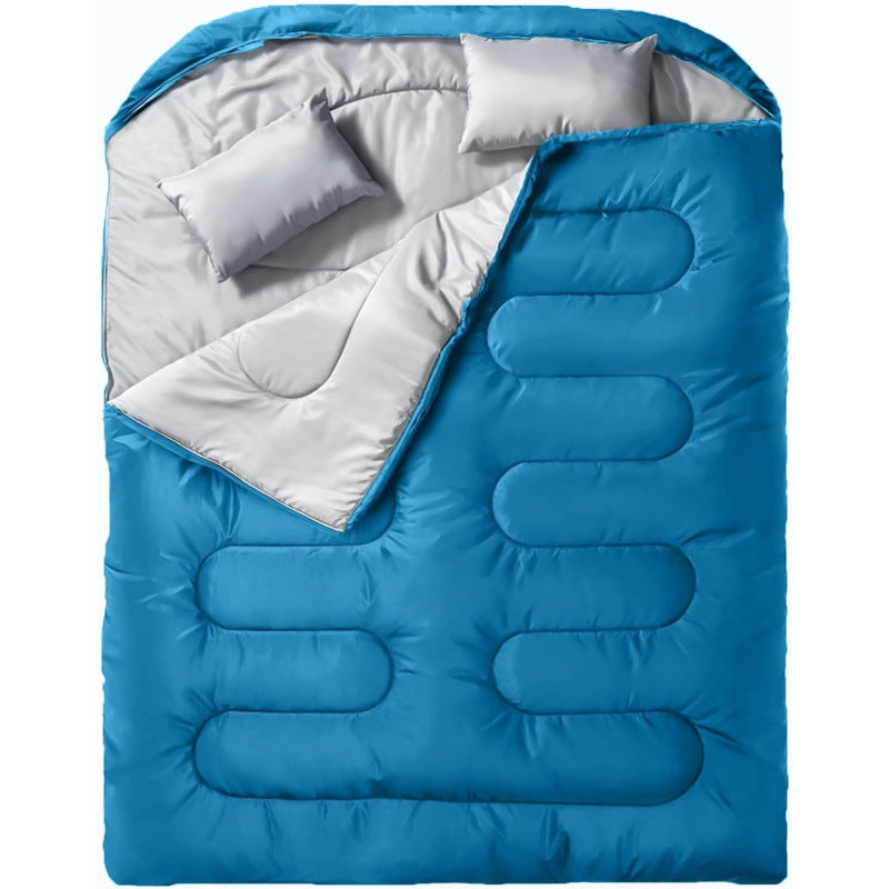 Double-Size Sleeping Bag with Pillows