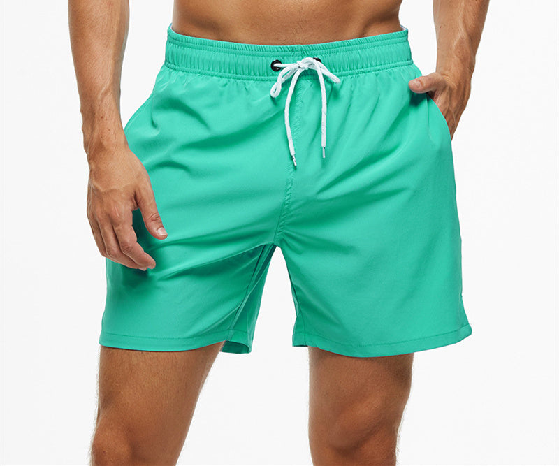 Men's Casual Solid Color Swim Trunks