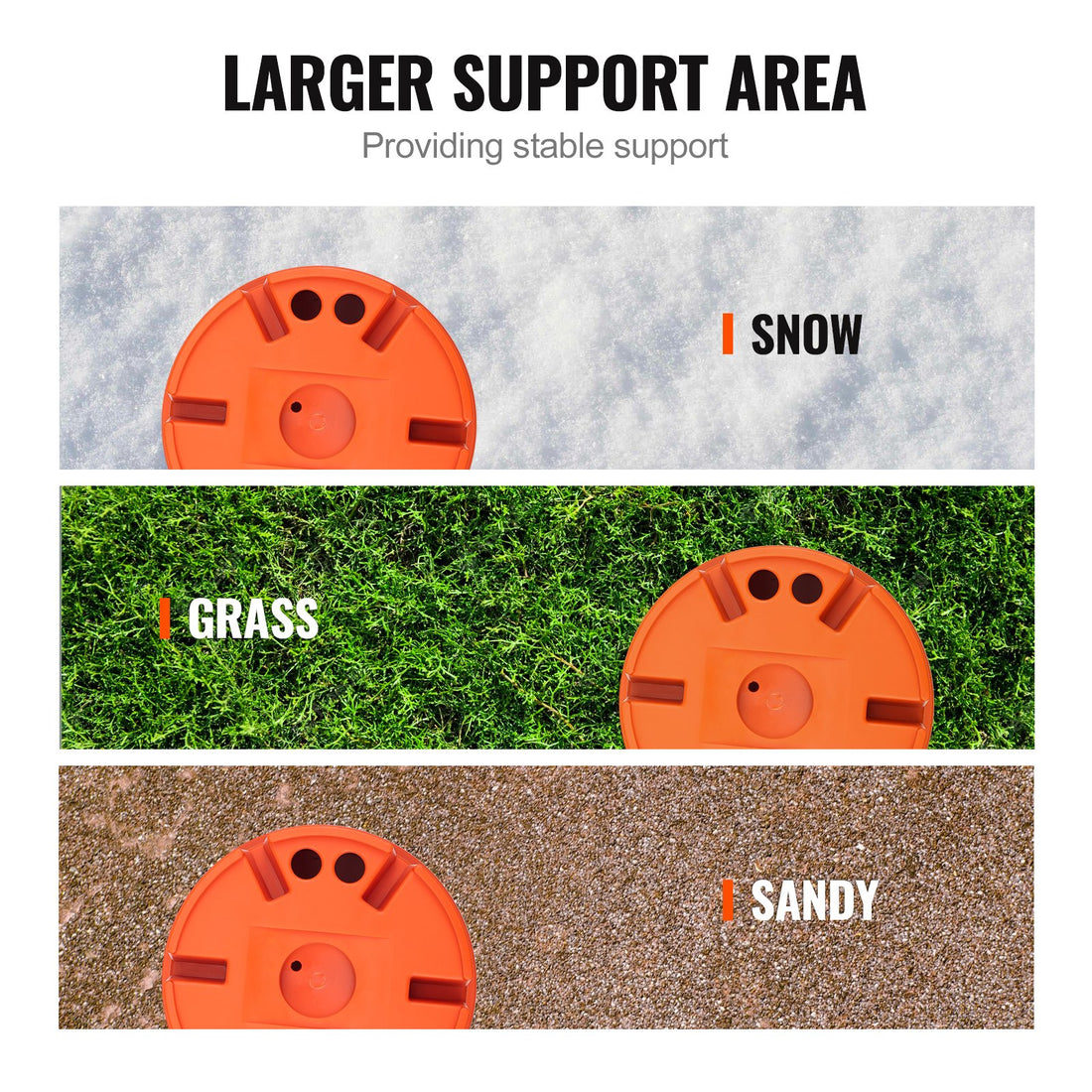RV Jack Block 2000 Lbs Capacity Stabilizer Blocks 2-Pack