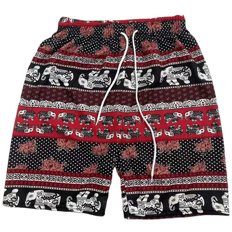 Elephant Print Swim Trunks