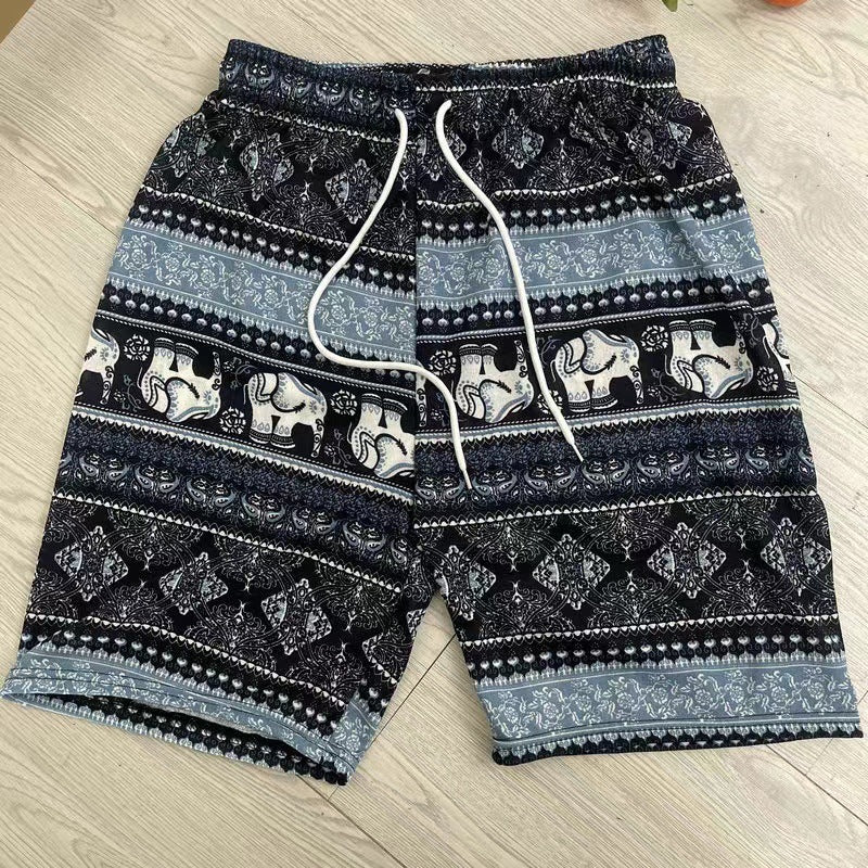 Elephant Print Swim Trunks