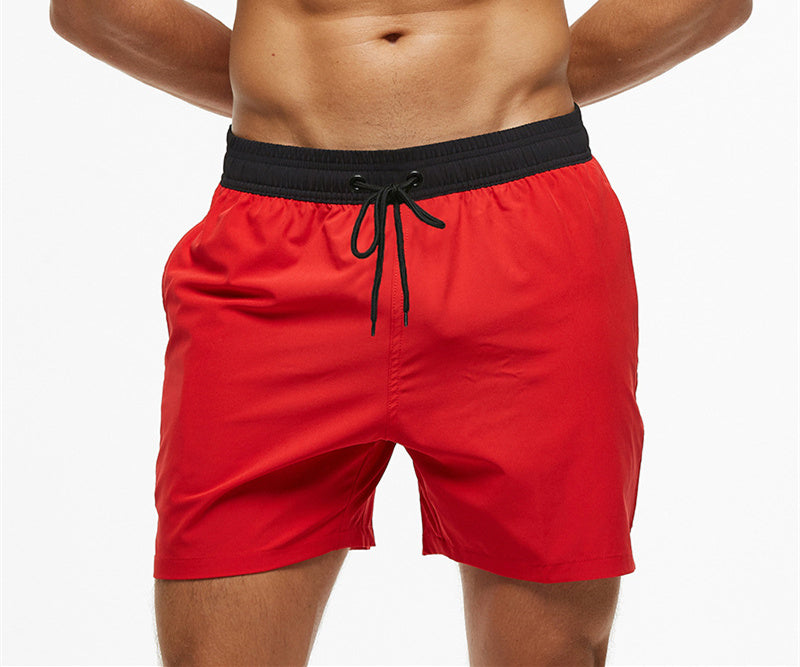 Men's Casual Solid Color Swim Trunks