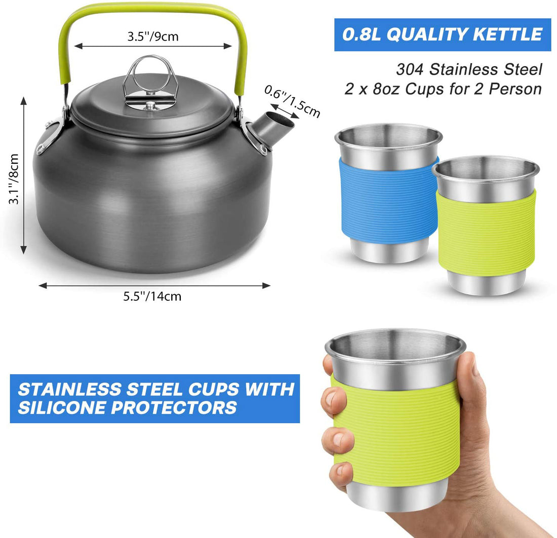 Camping Combination Pot Set with Teapot
