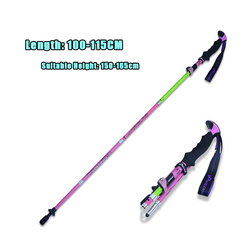 Outdoor Carbon Folding Trekking Poles Lightweight Hiking Sti