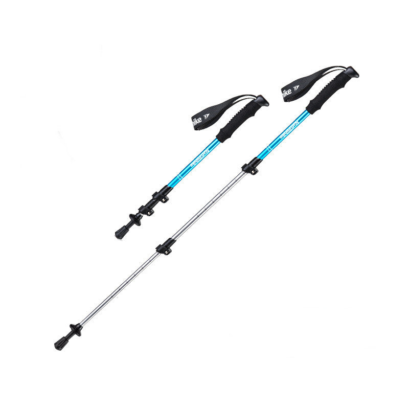 Family Kids Three Section Adjustable Trekking Poles Hiking Sticks