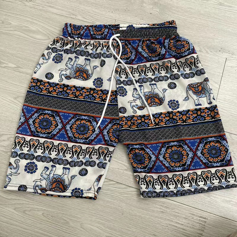 Elephant Print Swim Trunks