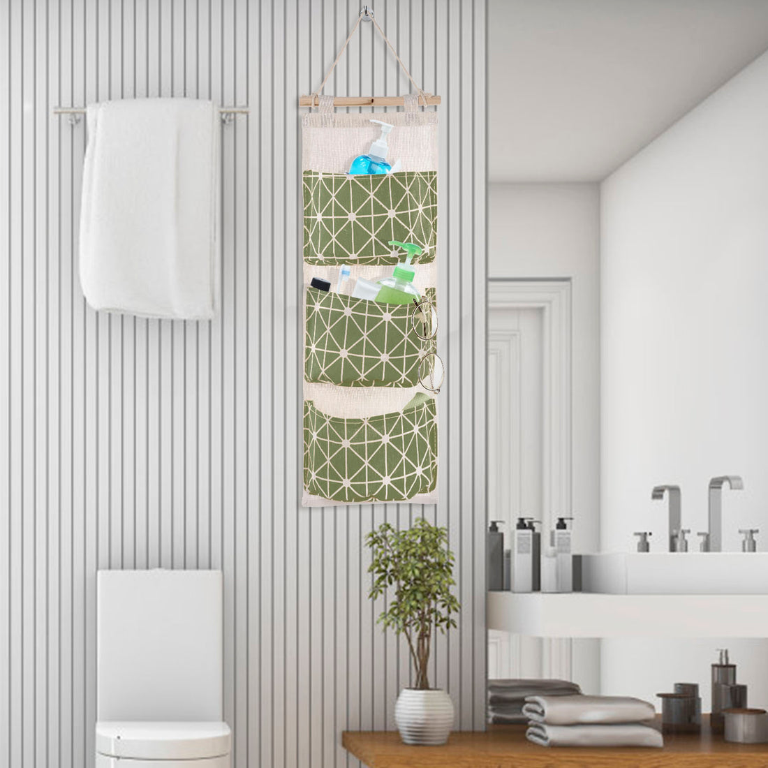 Wall Mounted Storage Bag Organizer (1 Pc)