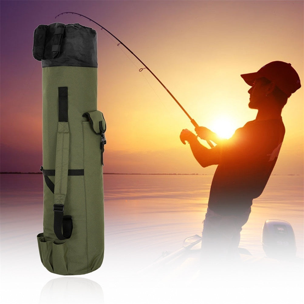 Portable Fishing Rod Storage Reel Bag Organizer Case