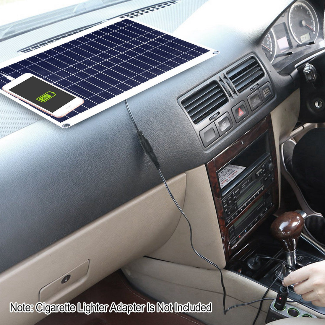 1Pc Outdoor Solar Panel 12V 25W Car Battery Charger