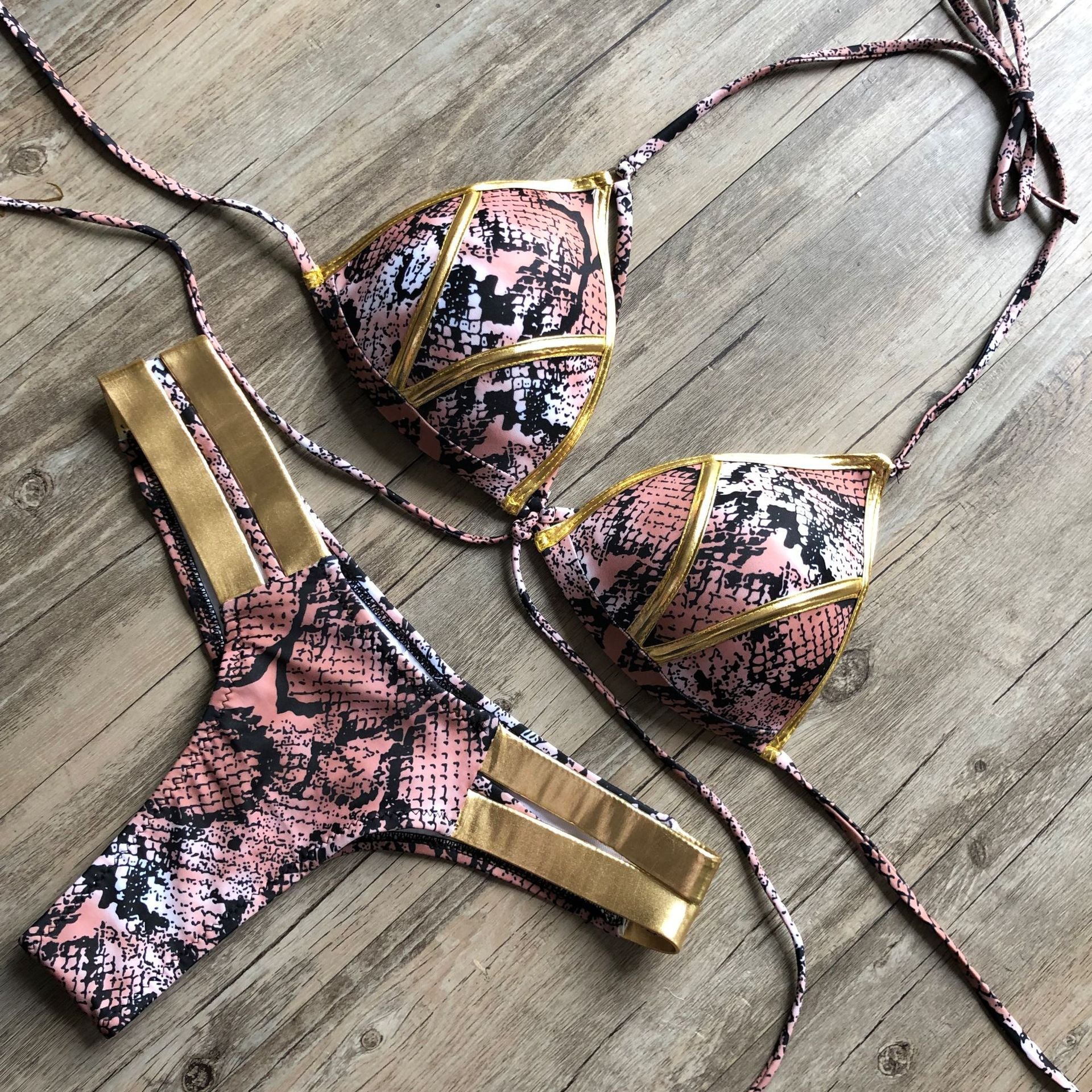 Bronzing Bikini Swimwear Set