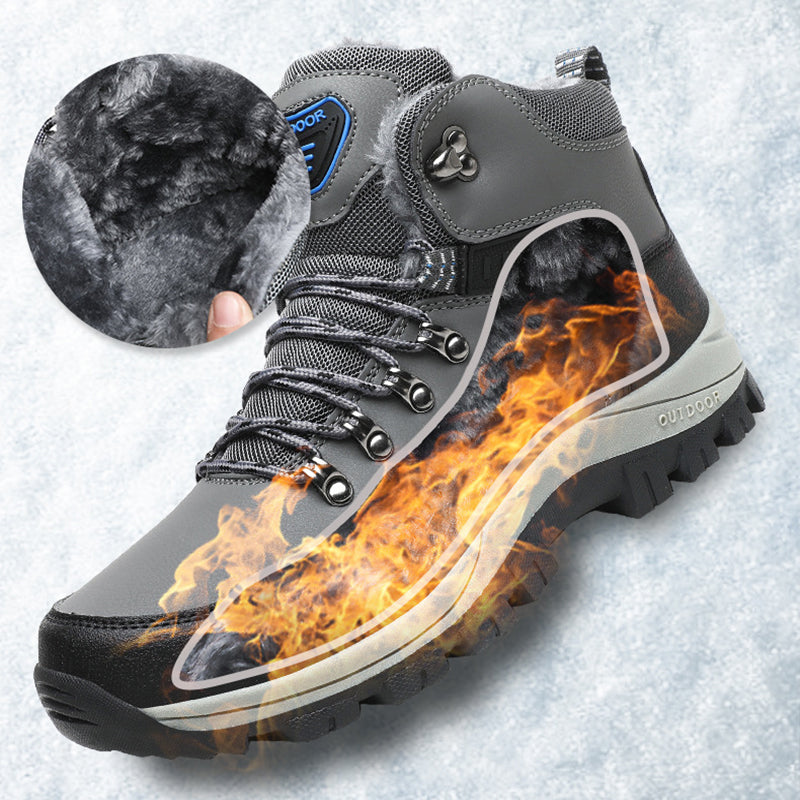Winter Snow Boots Men Warm Plush Ankle Boots