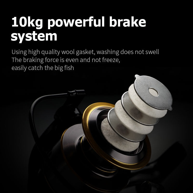 Full Metal Spinning Fishing Reel Heavy Duty Saltwater Reel
