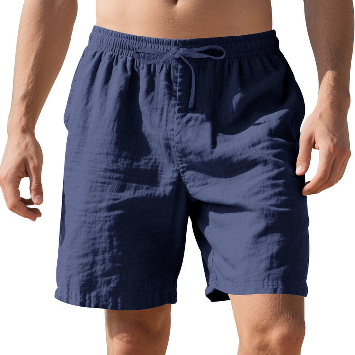 Men’s Lightweight Linen Summer Beach Shorts