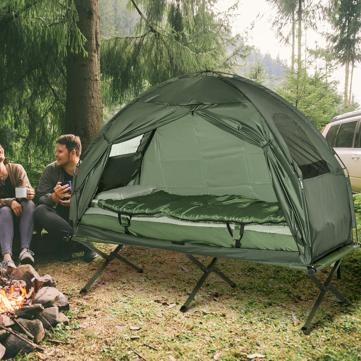 Folding Camping Cot For Adults All In One Portable Bed