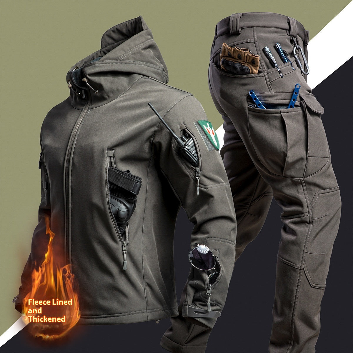 Outdoors Shell Jacket Suit For Men