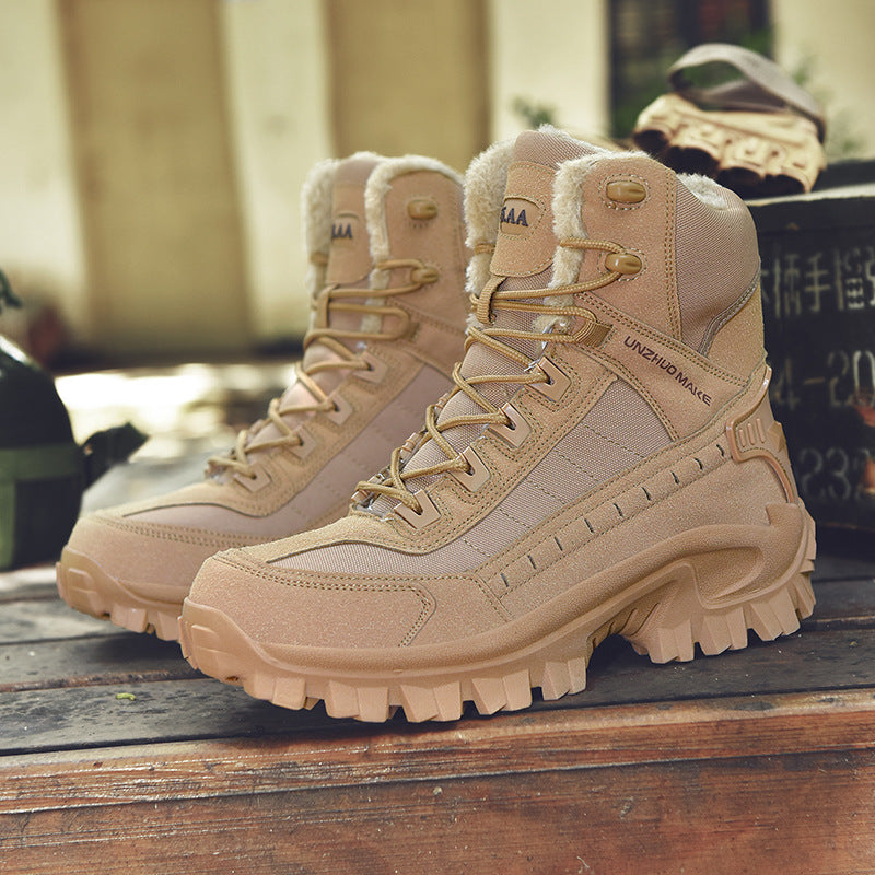 Fleece-lined Warm Snow Boots Men