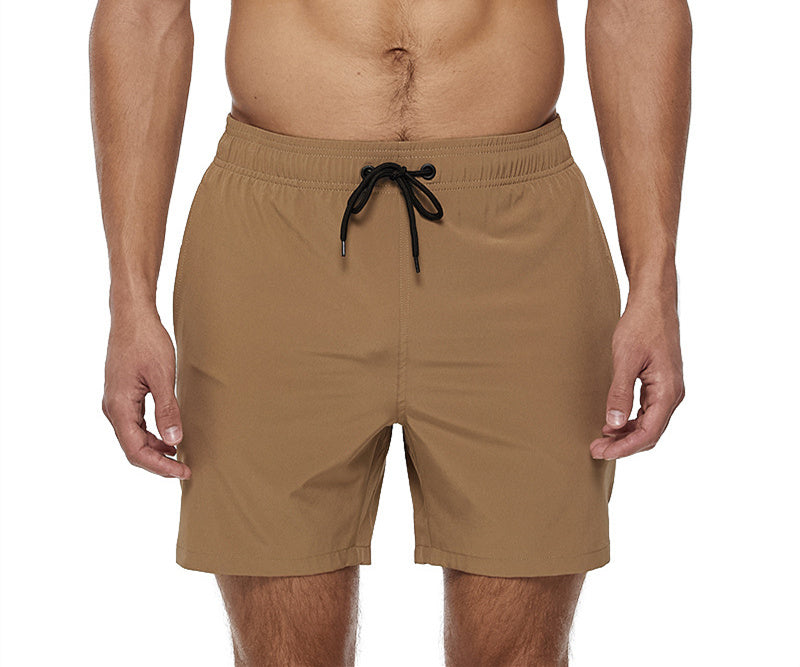 Men's Casual Solid Color Swim Trunks