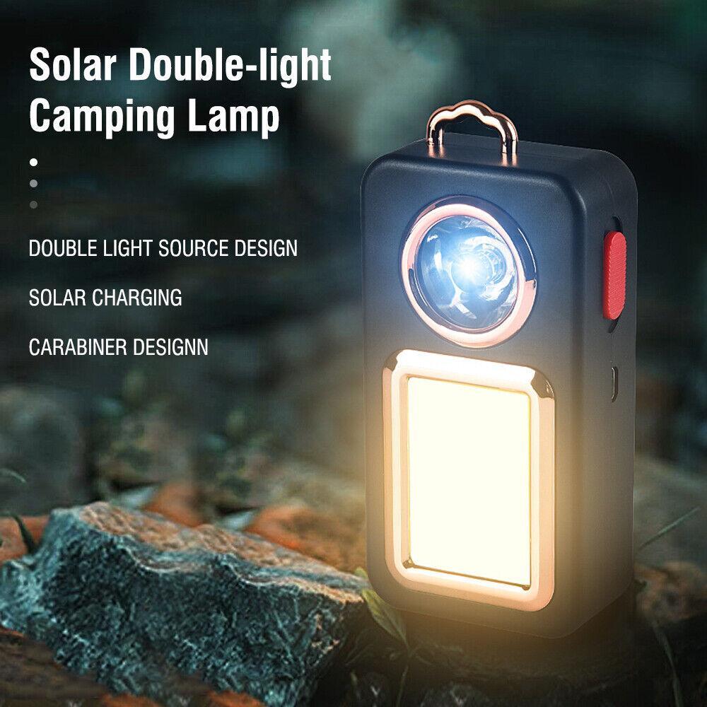 Solar Portable Rechargeable Camping Lantern for Hiking and Tent Use
