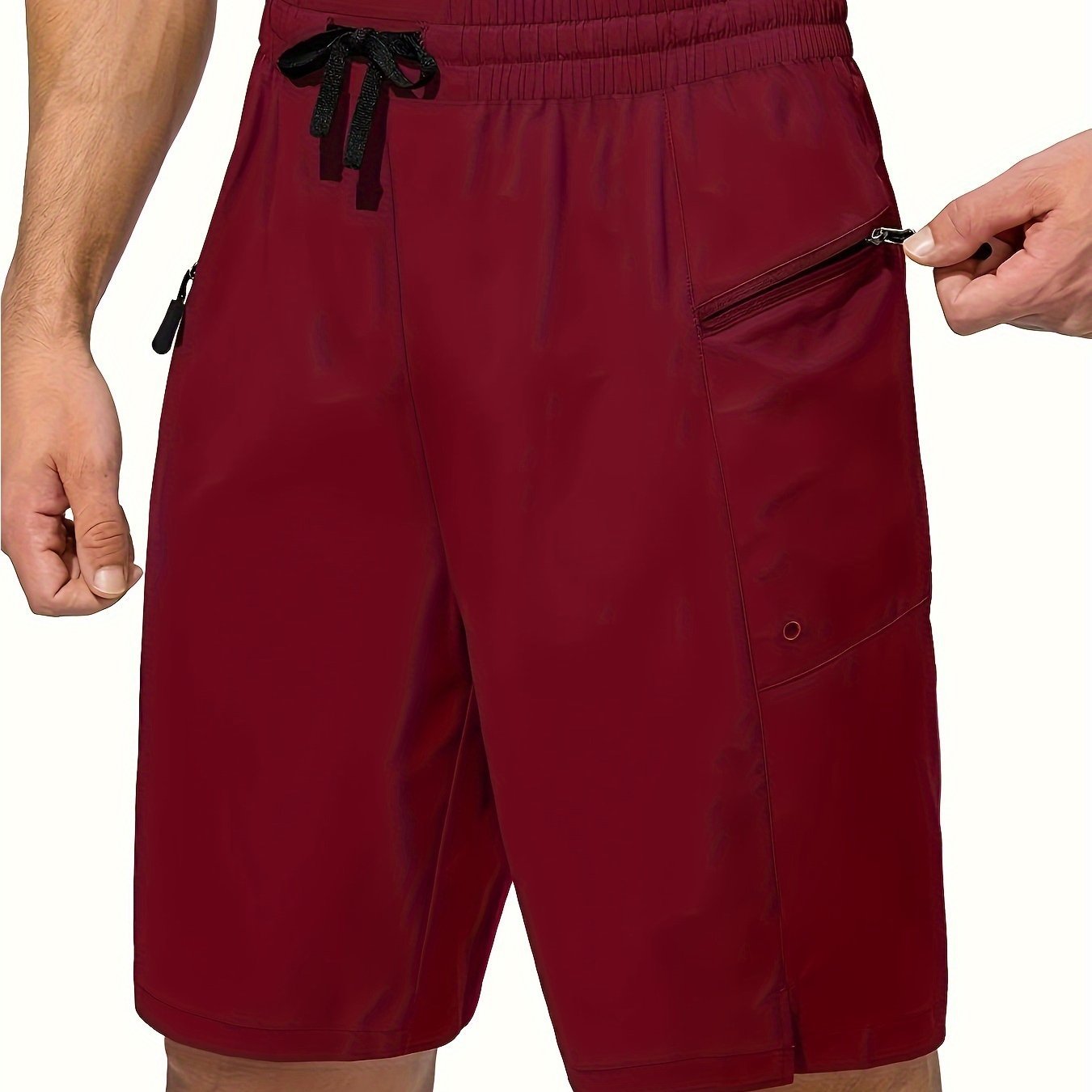 Men’s Solid Color Quick-Dry Board Shorts