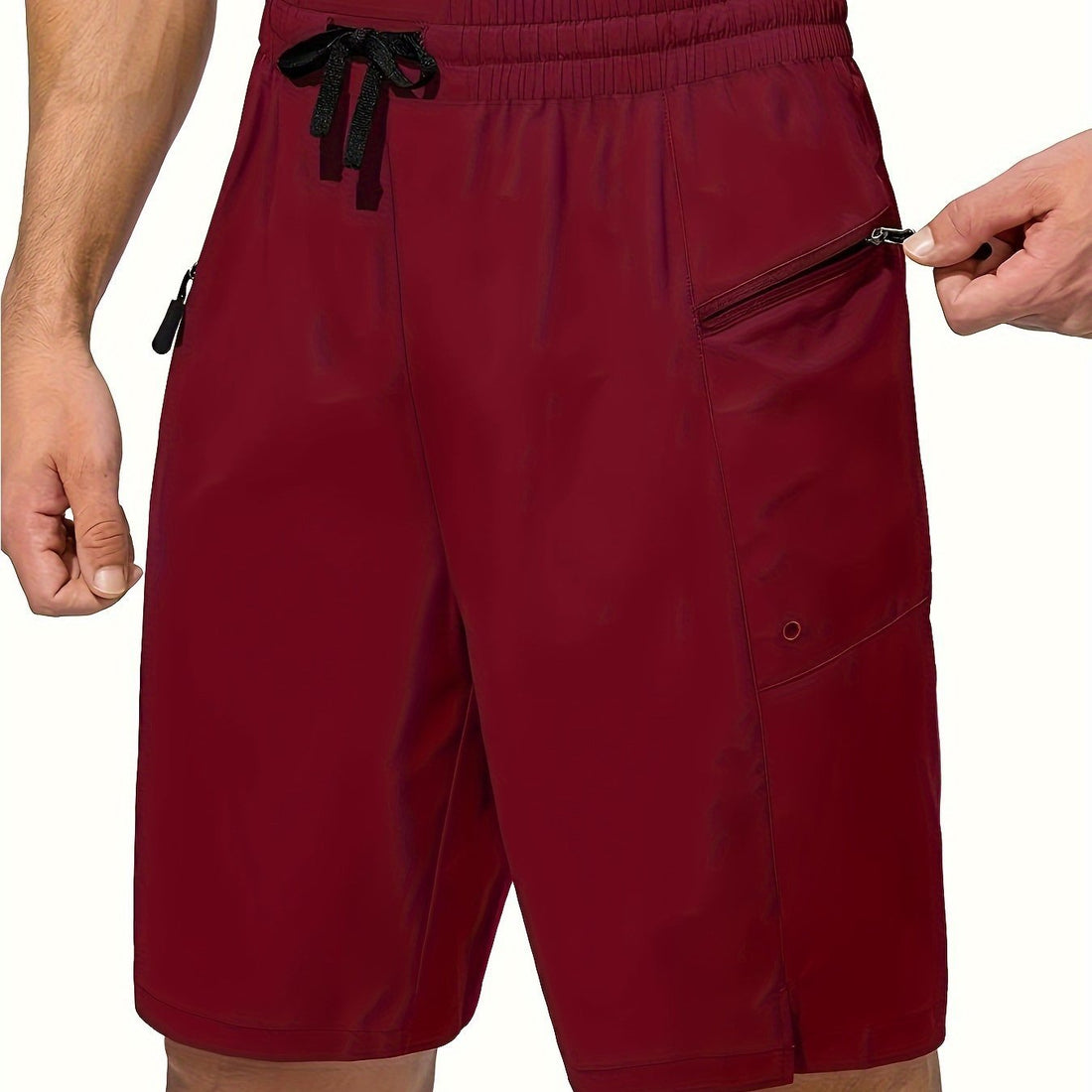 Men’s Solid Color Quick-Dry Board Shorts