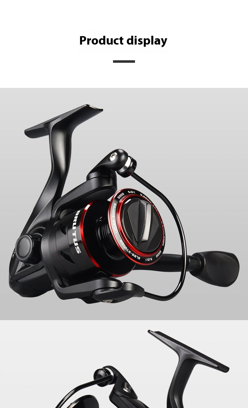 All Metal Spinning Reel Telescopic Fishing Rod Combo Lure Fishing Set