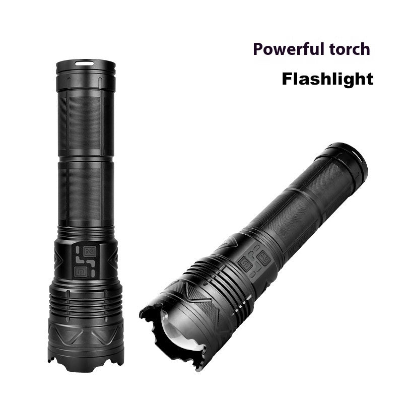 Multifunctional Zoom Strong Light Flashlight