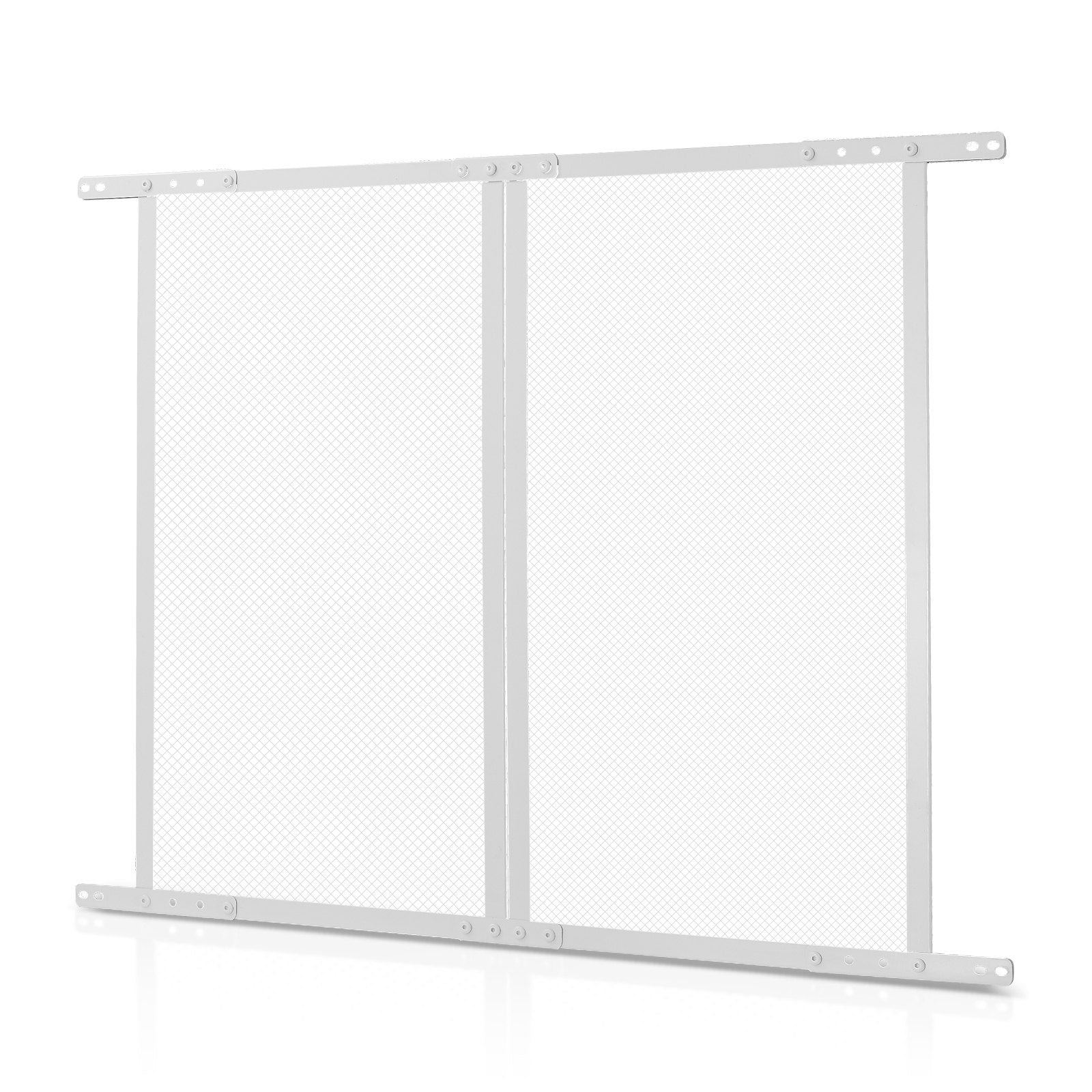 RV Screen Door Protector Aluminum Alloy Pet Mesh 28.5×31.5 Inch White