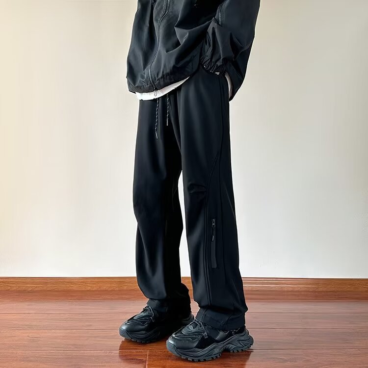 Fleece Lined Casual Work Hiking Pants Warm Outdoor Trousers