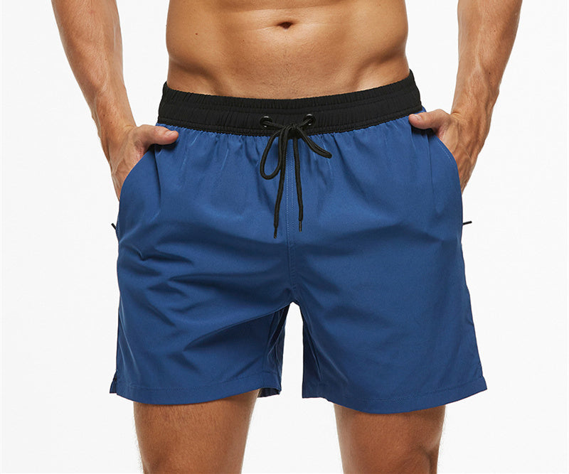 Men's Casual Solid Color Swim Trunks