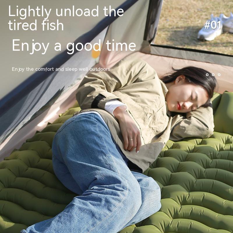 TPU Thickened Double Air Mattress Outdoor Sleeping Mat