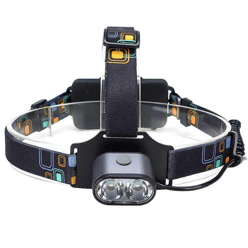 LED USB Rechargeable Headlamp Head-Mounted Outdoor Light
