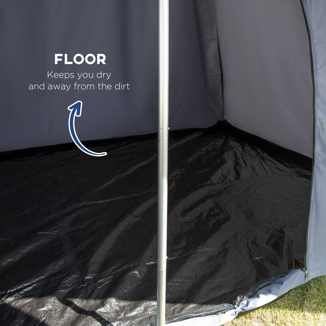 15.4×15.4×8.5 Ft Waterproof Teepee Camping Tent With Porch (Blue), 2–3 Person Outdoor Hiking Tent