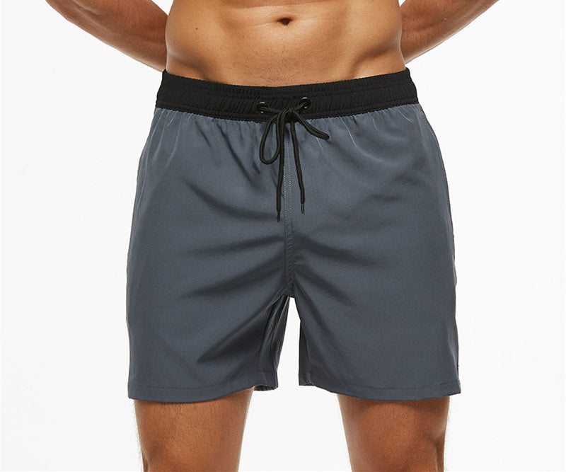 Men's Casual Solid Color Swim Trunks