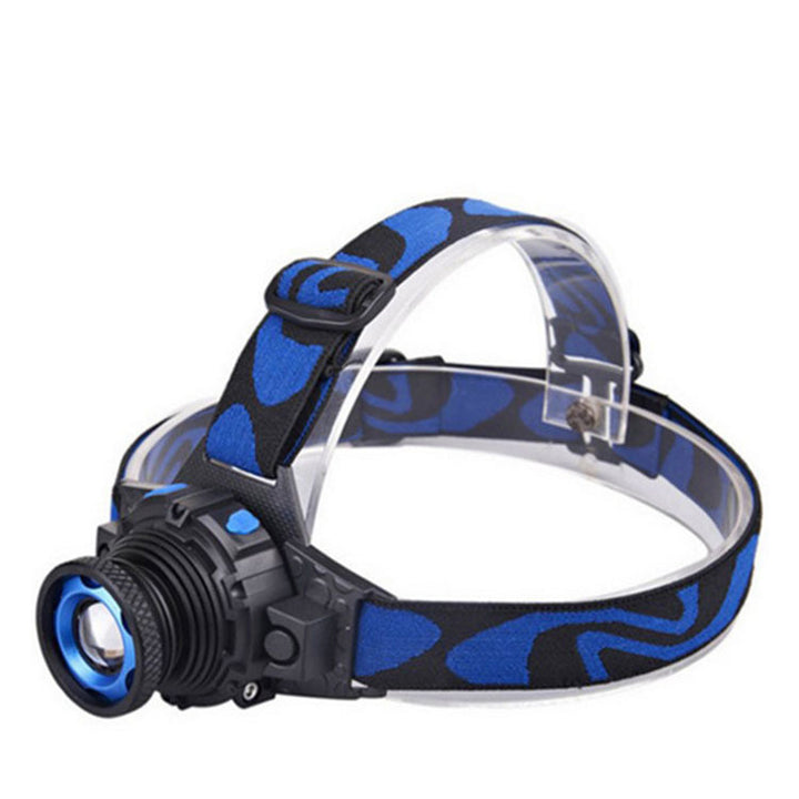 Rechargeable Polymer LED Headlamp Focus Beam Head-Mounted Camping Cycling Light