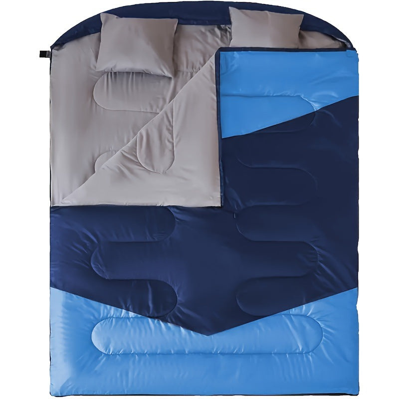 Double-Size Sleeping Bag with Pillows