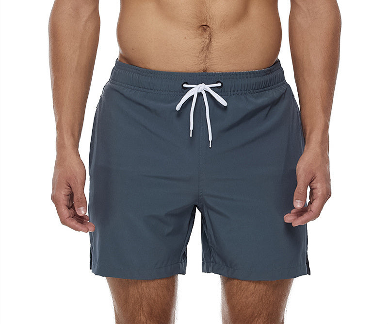 Men's Casual Solid Color Swim Trunks