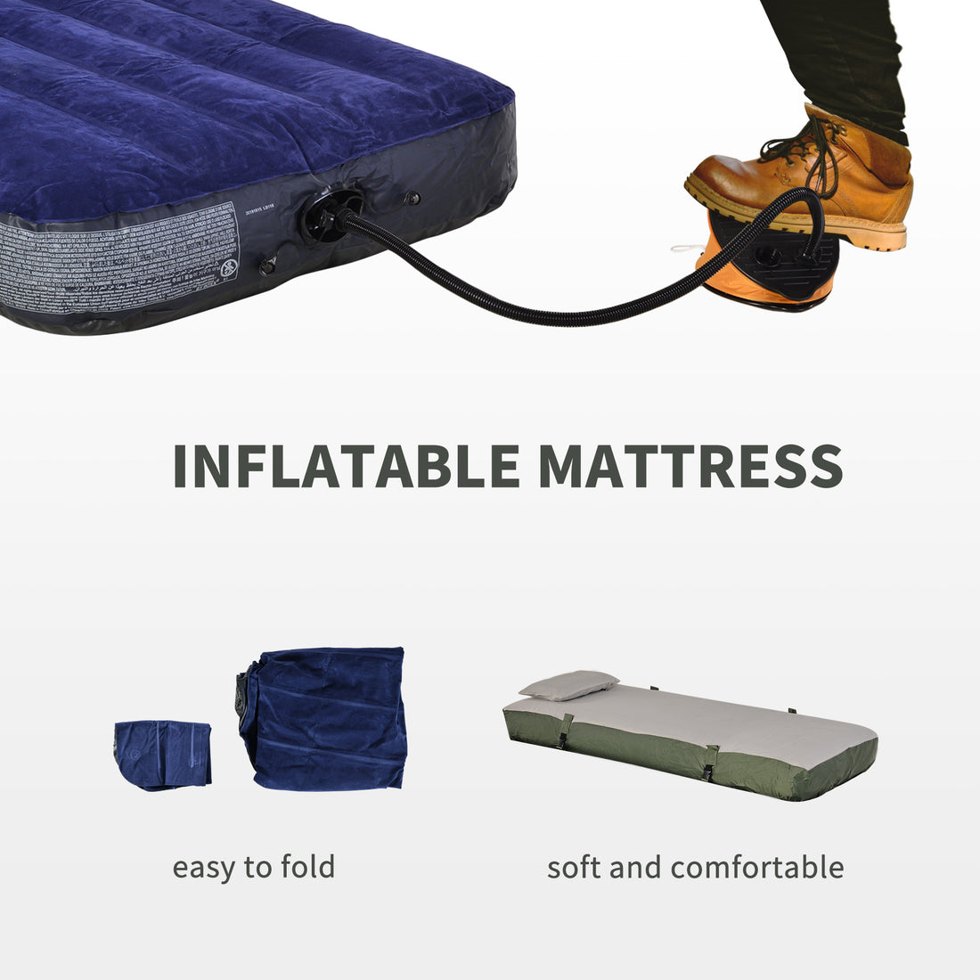 Folding Camping Cot For Adults All In One Portable Bed