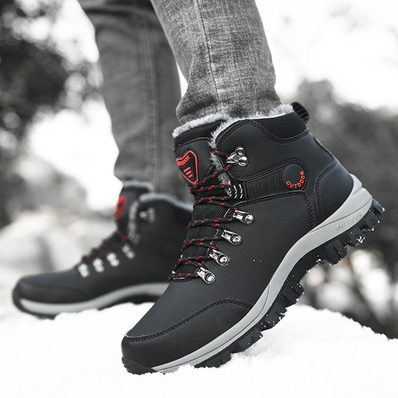 Winter Snow Boots Men Warm Plush Ankle Boots