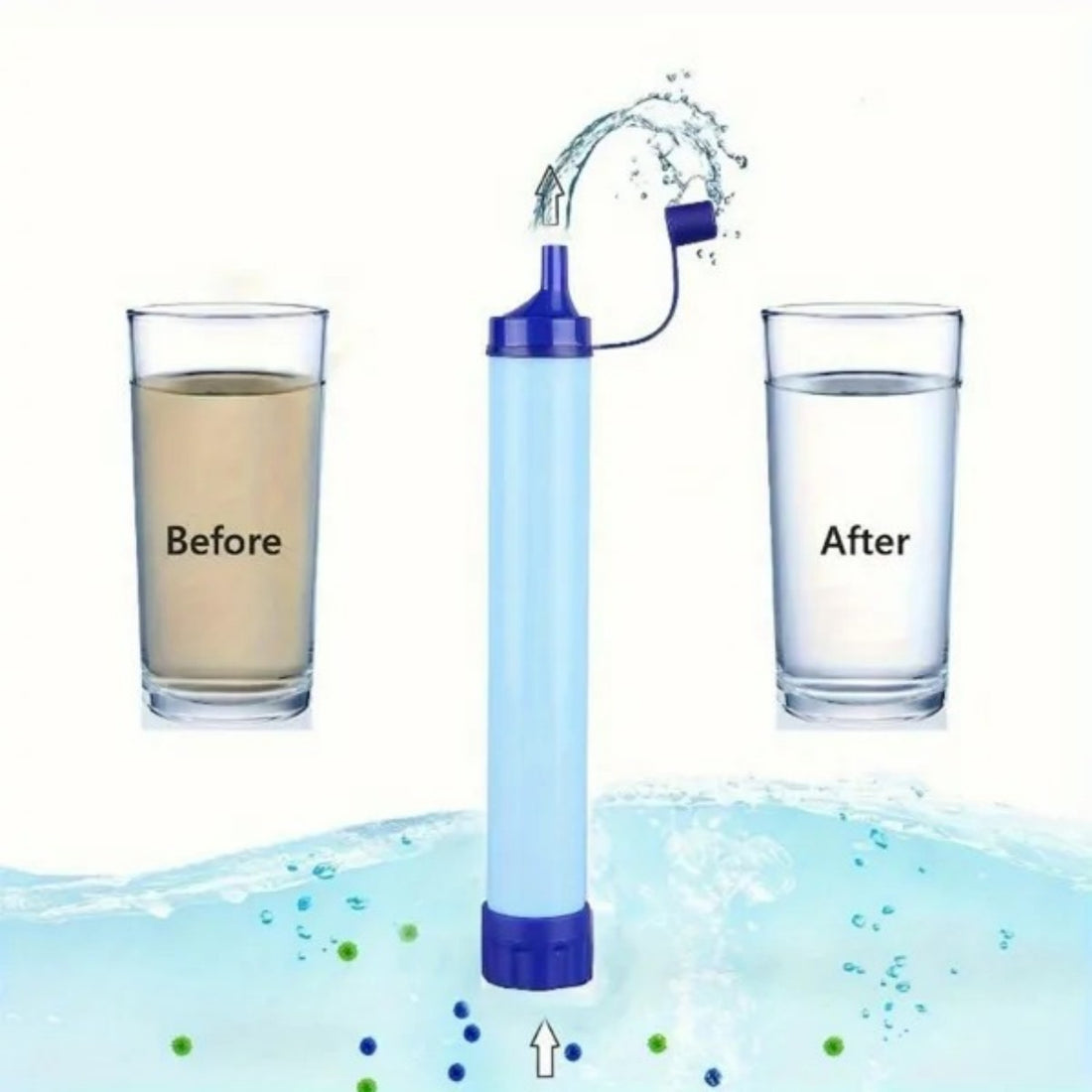 Portable Personal Water Filter For Hiking And Camping