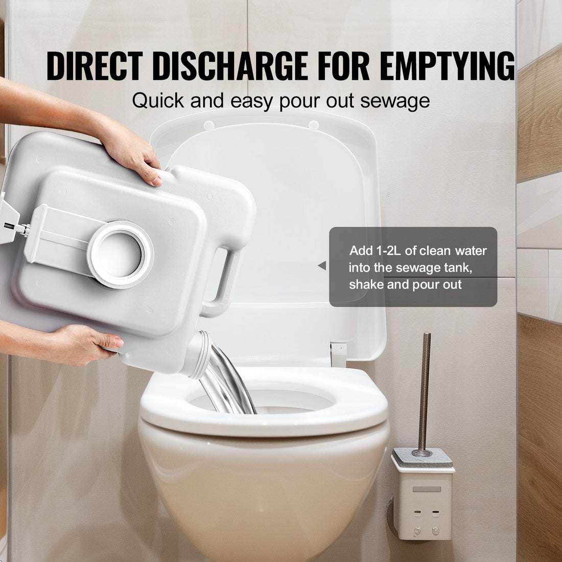 Portable Camping Toilet With Carry Bag