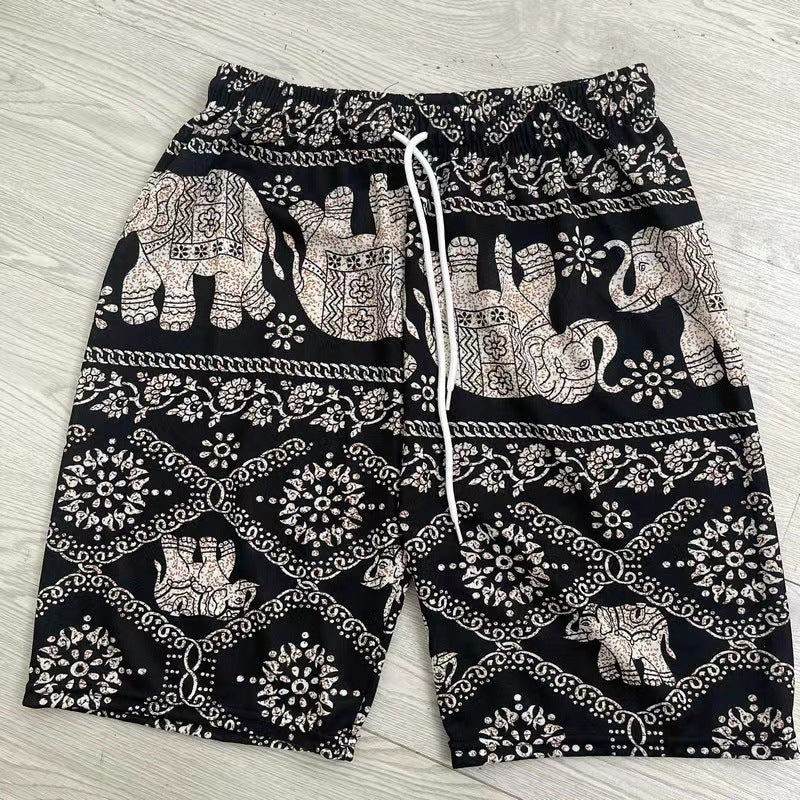 Elephant Print Swim Trunks